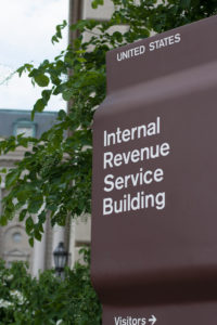 irs headquarters sign in washington d.c. a place for fbar reporting and becoming Fatca compliant