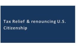 Tax relief for renouncing citizenship 1