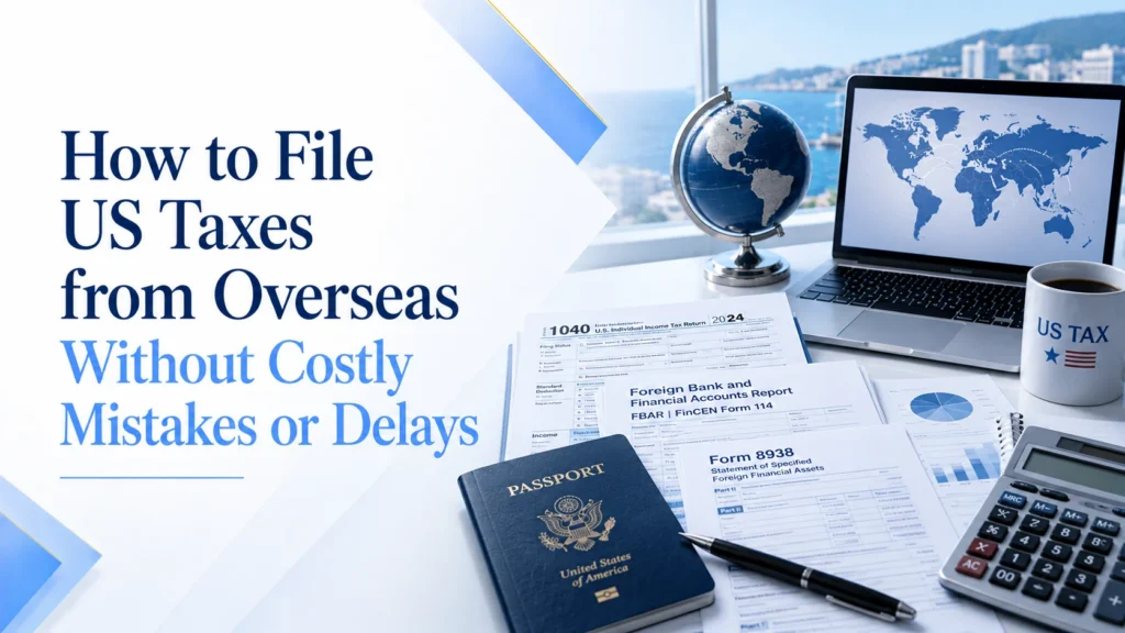 file US taxes abroad service