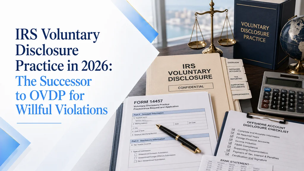IRS Voluntary Disclosure Practice in 2026 The Successor to OVDP for Willful Violations