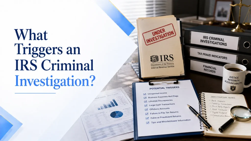 what triggers an IRS criminal investigation
